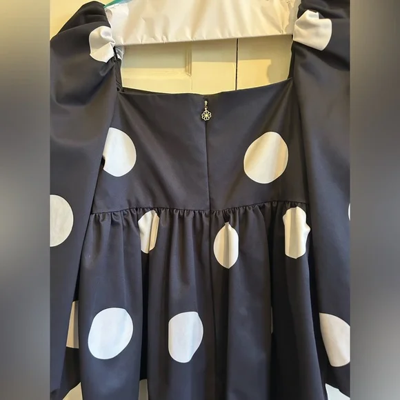 Kate Spade Polkadot Faille Mini Dress - Picture 3 of 6
